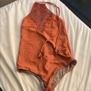Acacia swimwear Teahupo'o onesie in Mai Tai